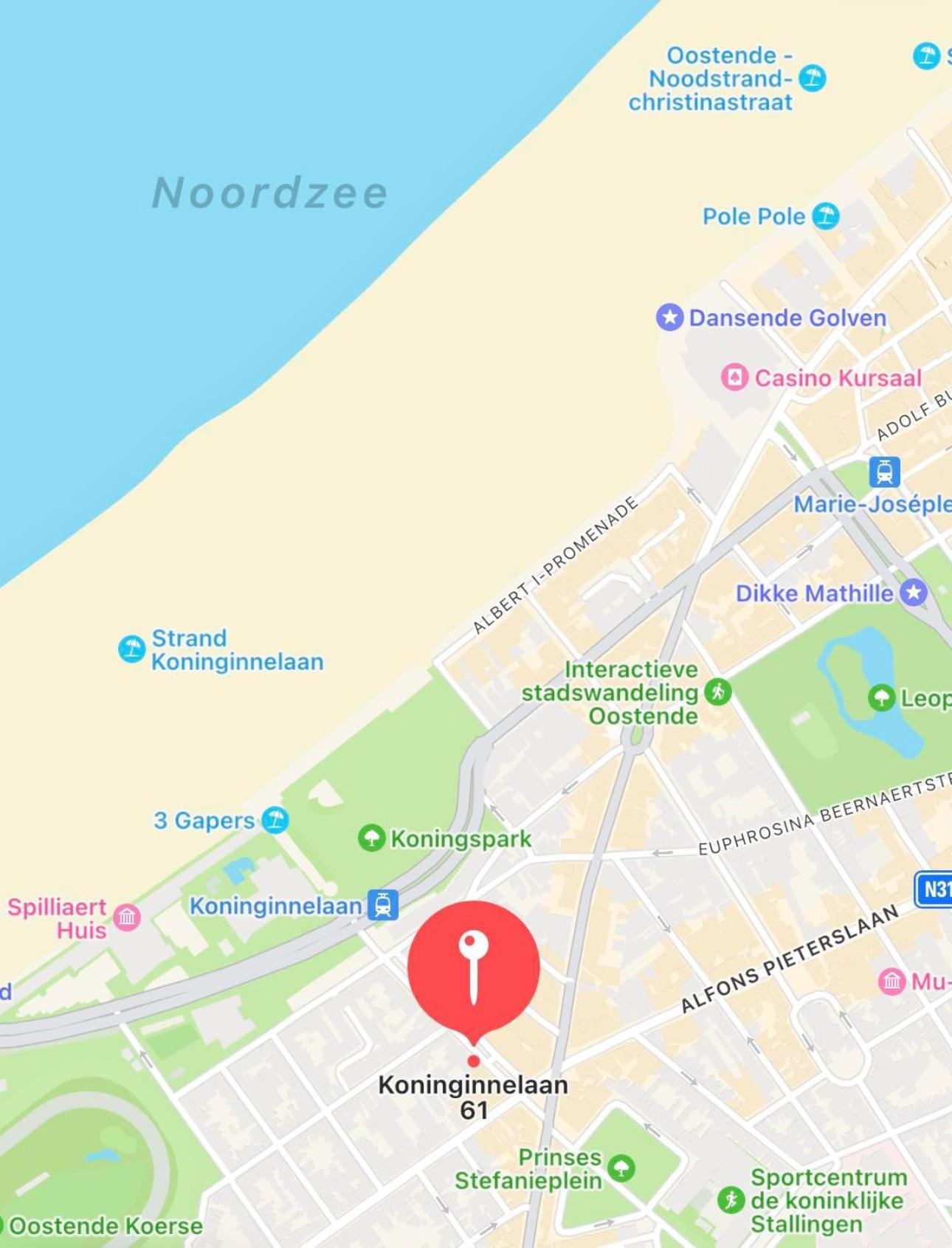 אוסטנדה Studio F - 2 Personen - Op 250M Van De Zee מראה חיצוני תמונה